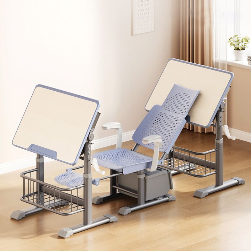 可躺式儿童学习桌中小午休课桌椅学校辅导培训班写字书桌套装