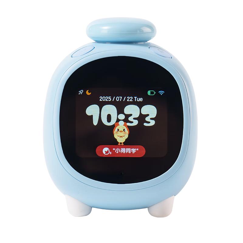 得力（deli）【先人一步】智能闹钟AI时间管理器多功能语言翻学习文具可视化计时器电子时钟起床蓝