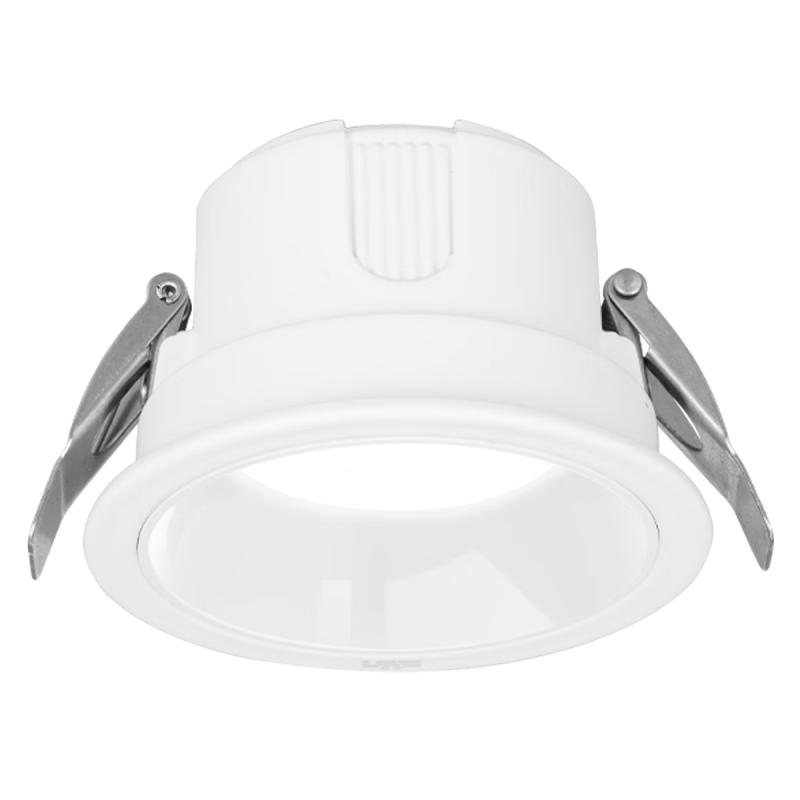 雷士（NVC）25年筒灯 LED防眩明亮嵌入式天花灯家用客厅泛光过道玄关走廊 白-7W-暖白光-耐用金属筒灯-皓月