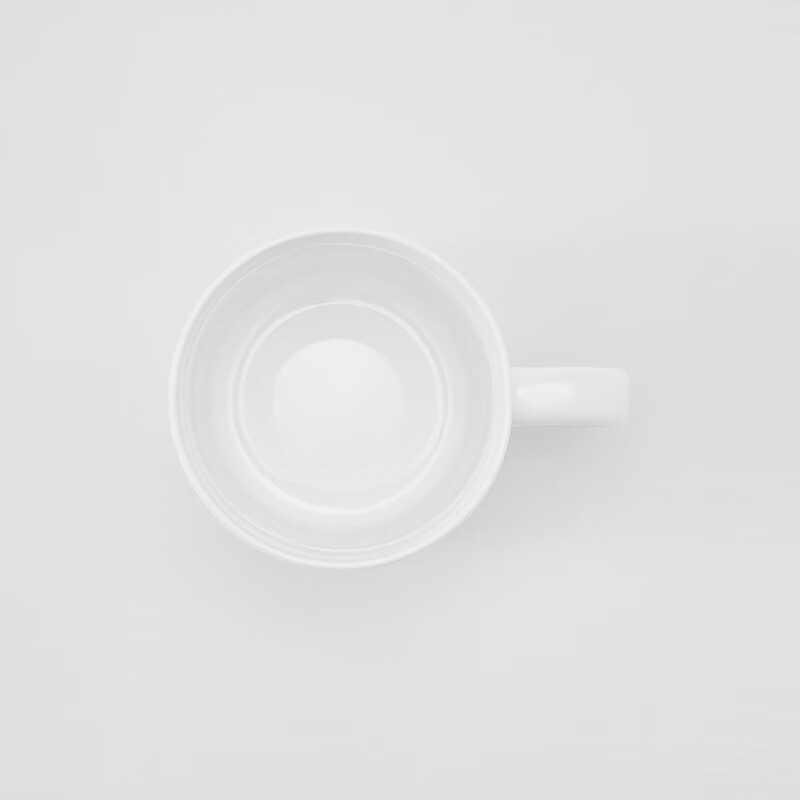 無印良品 MUJI（無印良品 ）玲珑瓷 马克杯 水杯杯子陶瓷杯咖啡杯茶杯 大象 530ml