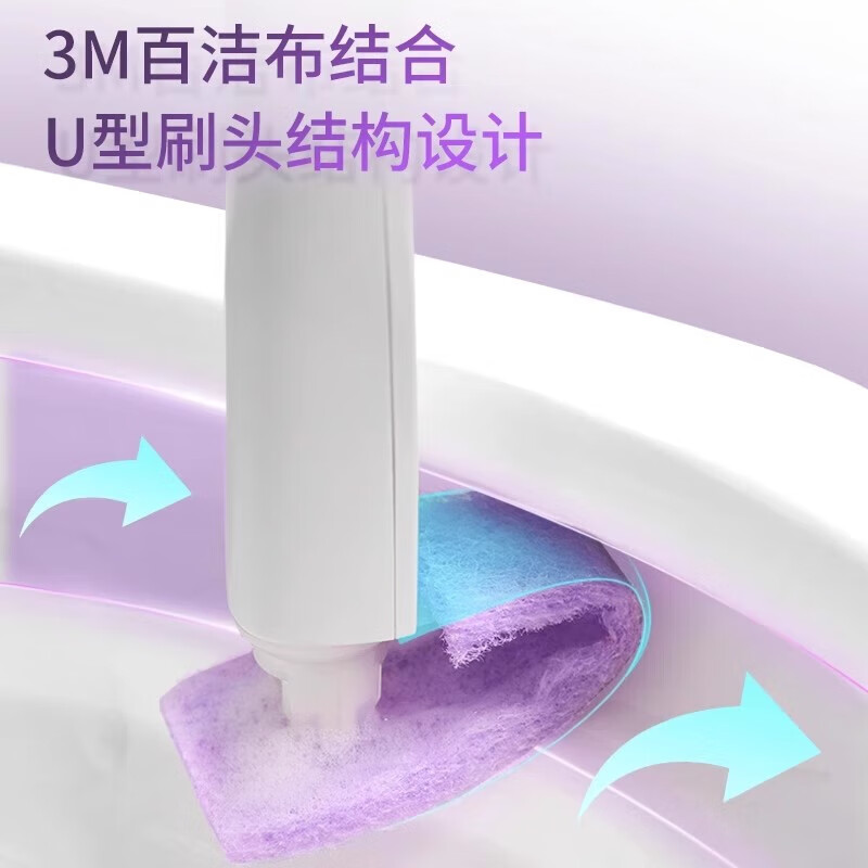 3M思高浴室刷浴缸刷玻璃刷可替换头伸缩杆刷具清洁瓷砖地板刷cbg 【店长推荐】小苏打超净可抛式马桶刷（含10枚刷头）