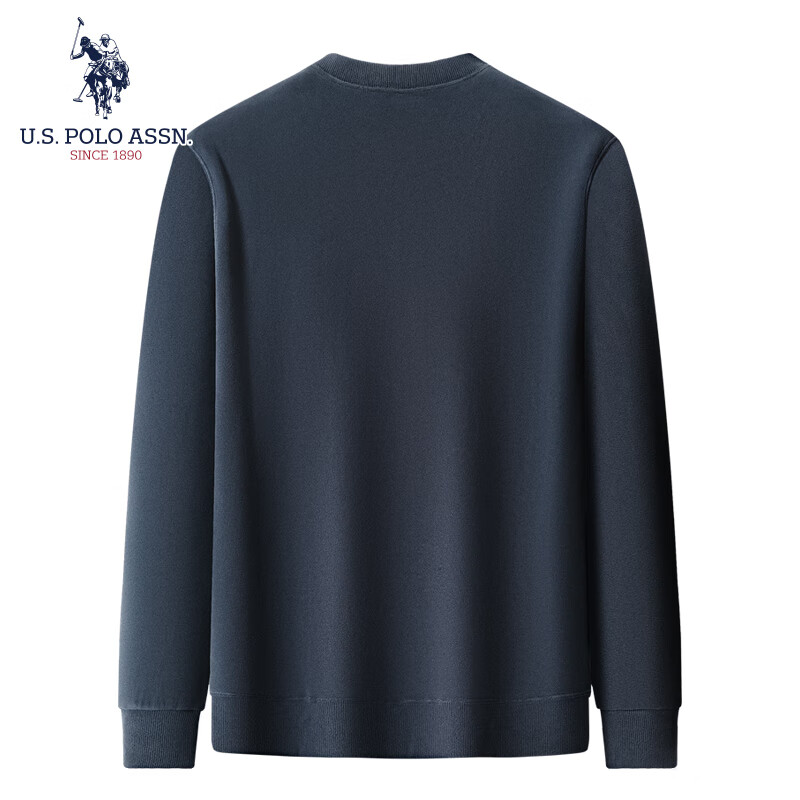 U.S. POLO ASSN.卫衣男士春秋季圆领运动休闲服外套长袖t恤套头上衣