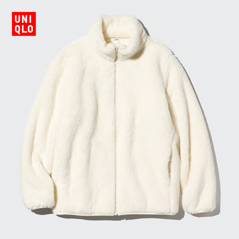  UNIQLO/优衣库 长绒摇粒绒 女士长袖外套