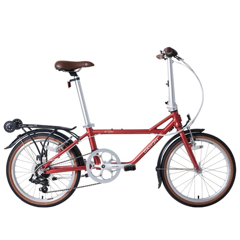 大行（DAHON）20英寸7速城市通勤自行车成人男女通用铝合金运动单车ZAA071 棕红色