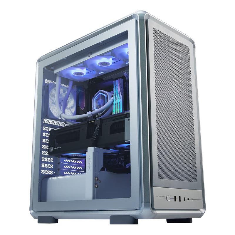 酷冷至尊（CoolerMaster）MF500 Mesh EATX电脑机箱 铝质型材/玻璃侧板/支持CPUGPU双水冷/磁吸盖板/赠独立显卡支架