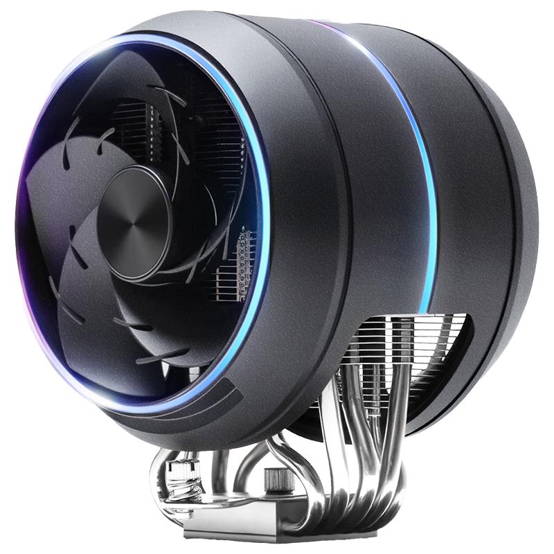 ZALMAN思民ZET5黑色 CPU风冷散热器 涡流散热 单塔双风扇5热管  ARGB神光同步 多平台 支持LGA1700 AM5