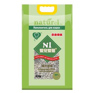 N1 爱宠爱猫n1混合猫砂3.7kg 钠基矿砂混1.5mm豆腐砂