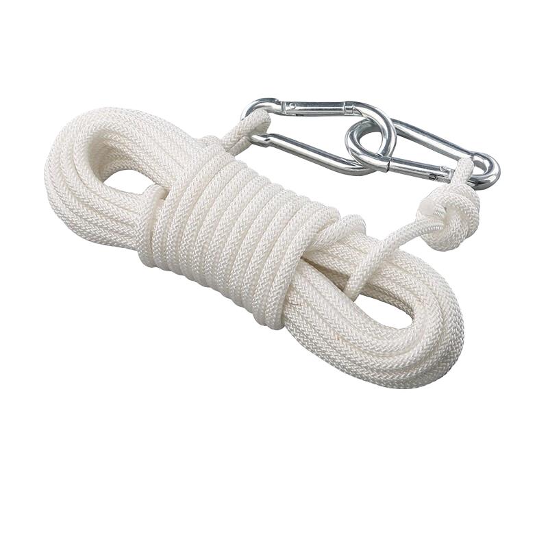 AL-NASR晾衣绳室内免打孔凉衣绳户外挂晒衣服晒被子防风绳子 6mm白色10米【含收纳袋】