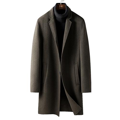 【奥莱款】经典呢子大衣男舒适羊毛大衣男保暖男士大衣外套男大衣