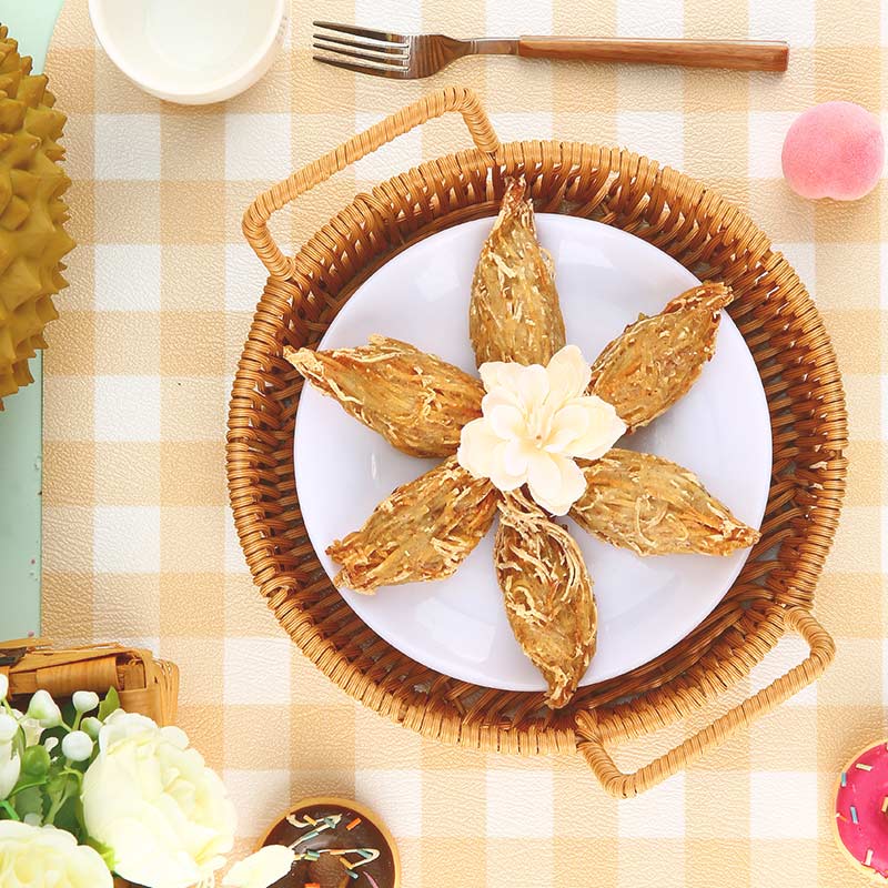 阿诺【69元任选10件】早餐半成品面点任选黑糯米糕发糕年糕油炸小吃 金锥榴莲300g*1袋共10个 油炸小吃类