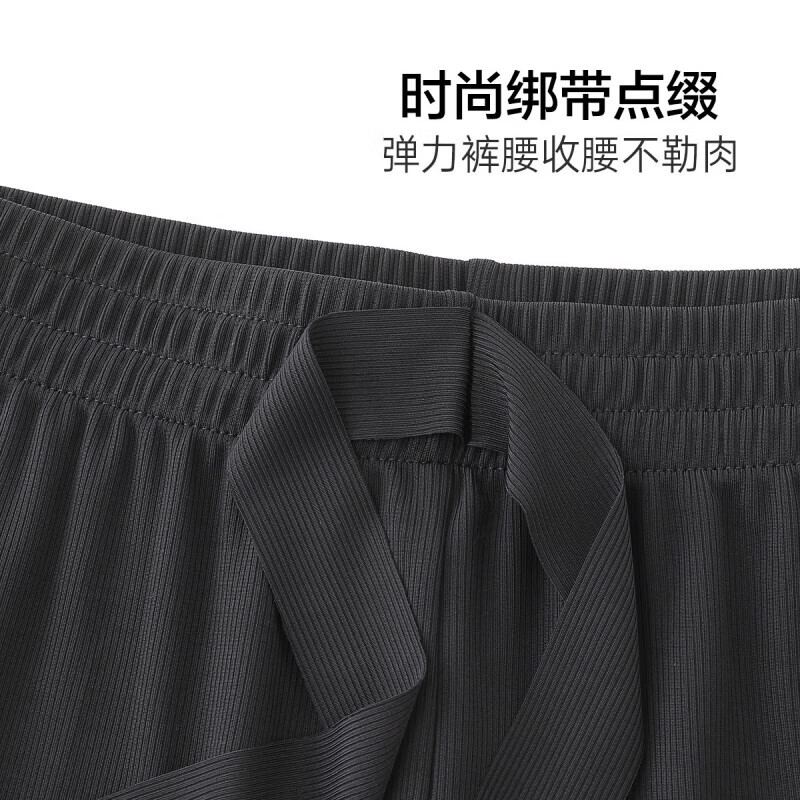 欧迪芬（Ordifen）秋冬服休闲睡衣亲肤透气柔软顺滑短袖长裤套装女XH3777F 【XH3775】黑色 M