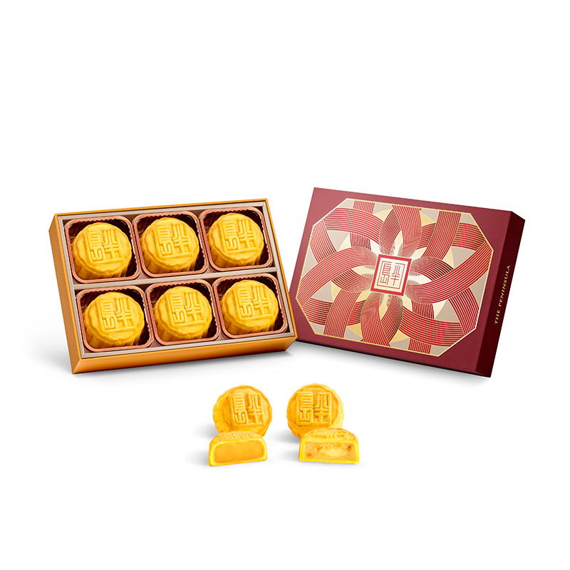 ThePeninsula半岛酒店月饼礼盒莲蓉奶黄月饼贺卡中秋礼