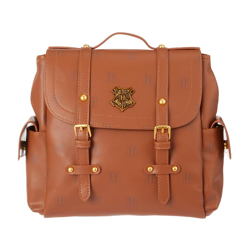 名创优品 MINISO名创优选哈利波特学院双肩包斜挎包经典花纹双肩包毛绒手拿包