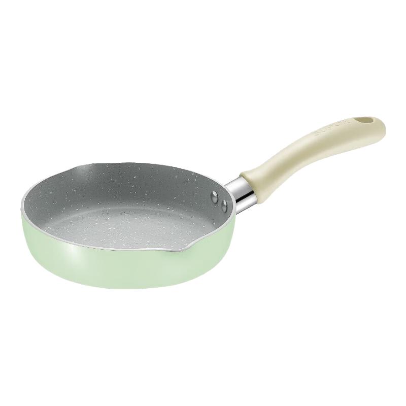 苏泊尔辅食锅婴儿煎煮一体多功能宝宝蒸锅专用汤小奶锅不粘锅家用 辅食奶锅丨薄荷绿