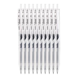斑马牌 JJZ33 按动中性笔 白杆黑芯 0.5mm 10支装