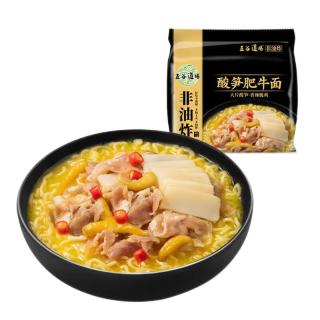 五谷道场 非油炸方便面 酸笋肥牛 129gx5袋