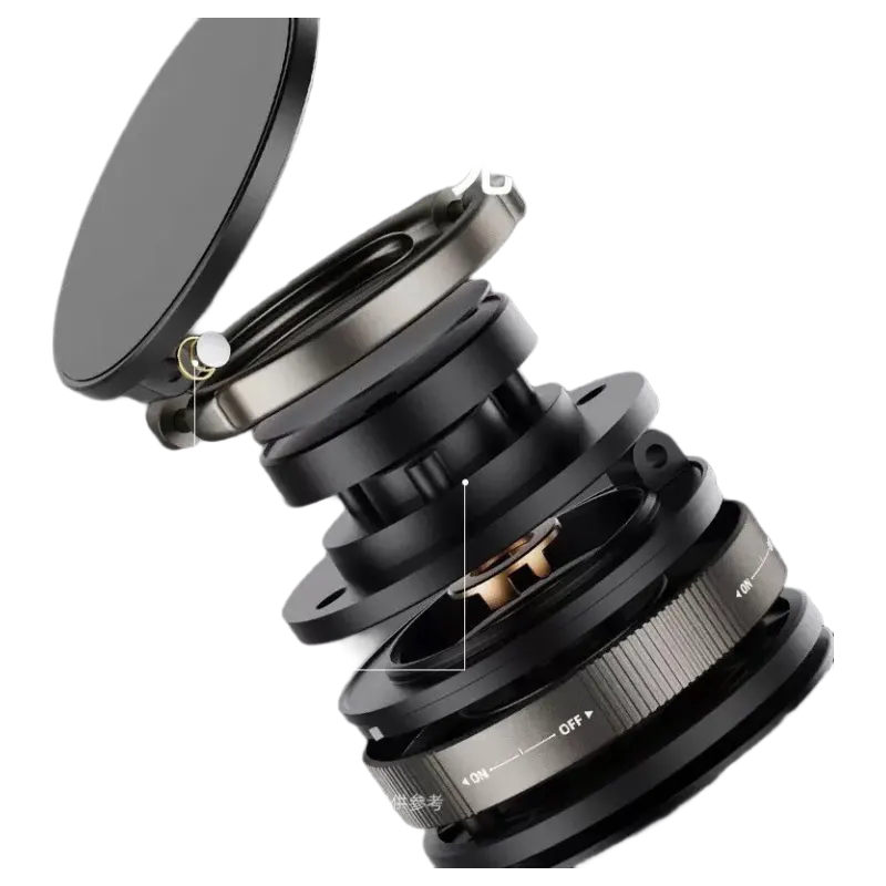 季烁2025车载磁吸手机支架真空吸附汽车导航中控吸盘支架 耀夜黑 T28