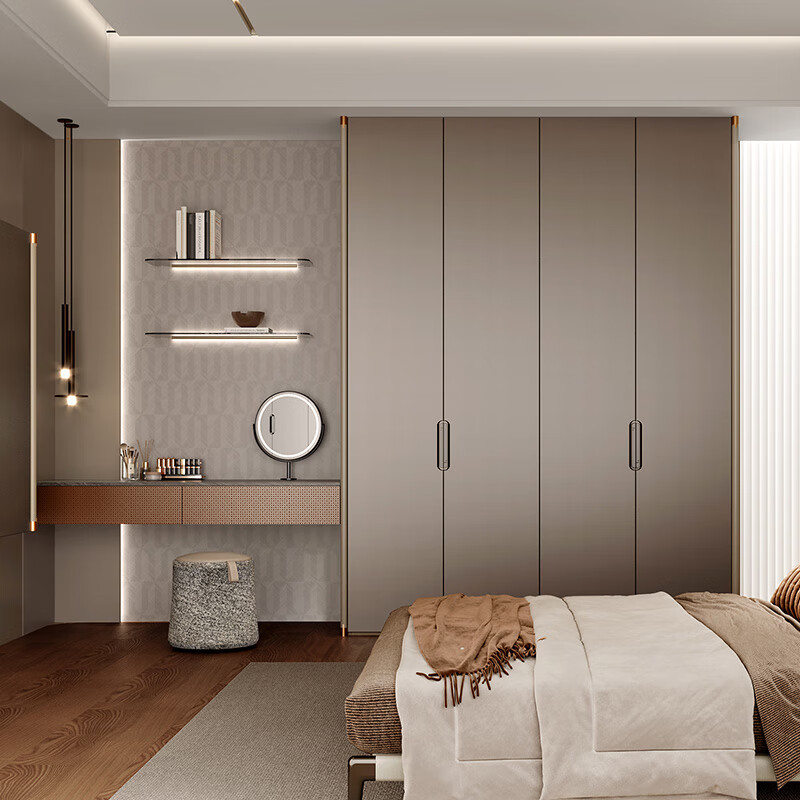 索菲亚衣柜 卧室家具整体收纳衣橱组合 现代简约储物衣帽间全屋衣柜 金