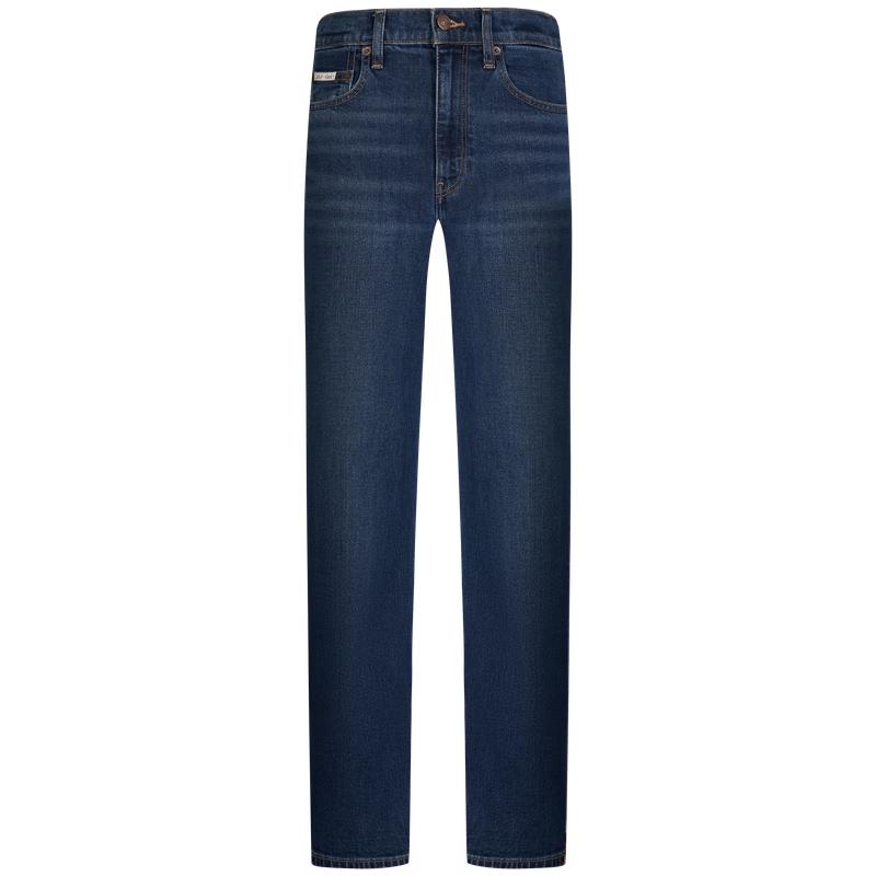 Calvin KleinJeans25春秋女士美式复古潮流ck高腰宽松阔腿牛仔裤47B936G U3N-牛仔深蓝 30