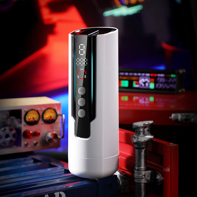 谜姬伸缩加温飞机杯数显计数全自动男用电动锻炼降敏震动环绕加热律动 伸缩加温飞机杯【环绕加温】