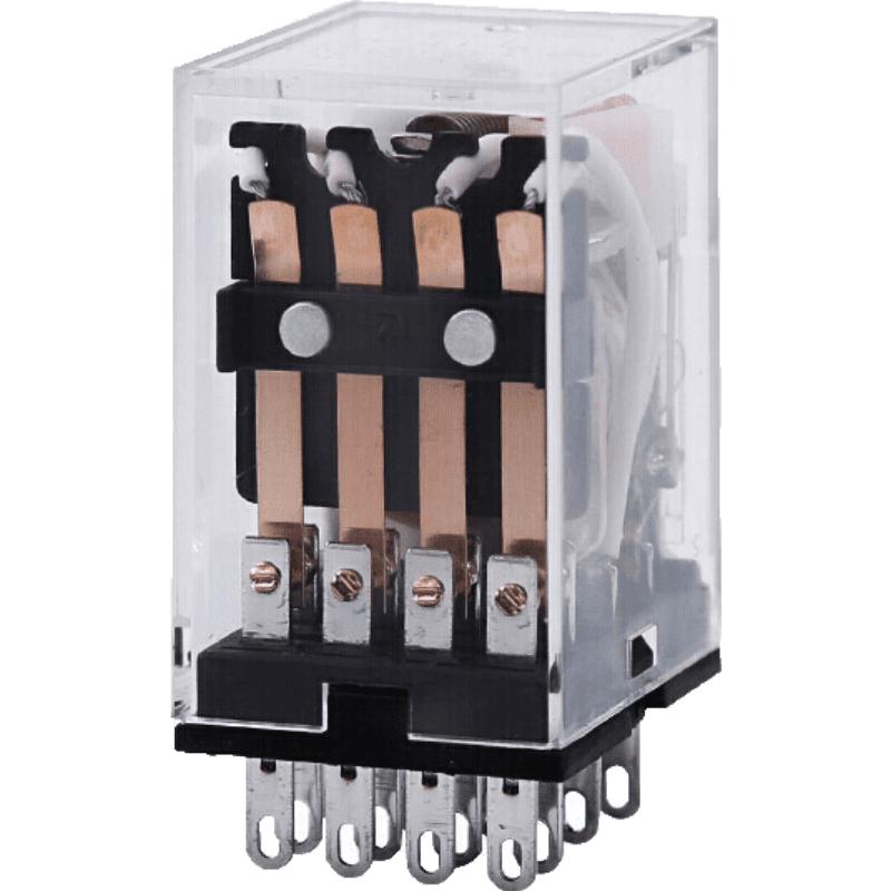 正泰（CHNT）小型中间继电器 14脚JZX-22F(D)/4Z继电器  AC220V带灯  22F/4Z带灯14脚(单继电器) 交流AC 24V