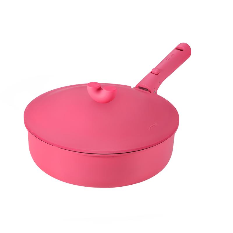 卡罗特炒锅不粘锅陶瓷锅手柄可拆卸锅家用钛锅煎炒炖煮一体炒菜锅