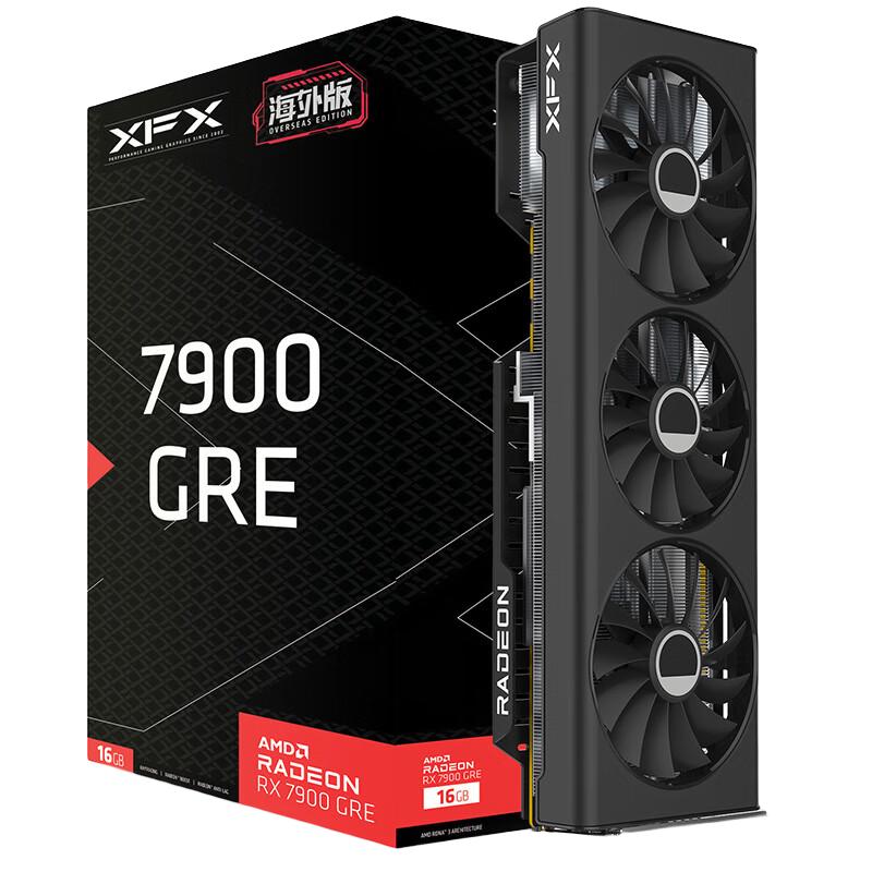 XFX 讯景 RADEON RX7900 GRE 16GB 海外版 显卡 16GB