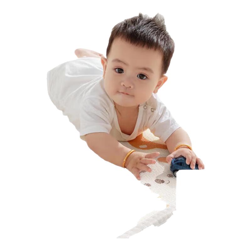 贝肽斯宝宝爬行垫加厚家用婴儿地垫无味客厅儿童泡沫爬爬垫 游乐场+迷宫【3C认证+无味】 180CM*120CM