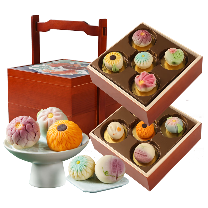 皇家尚食局 手工和果子 高端糕点心礼盒休闲零食大礼包500g 唐菓子礼盒500g