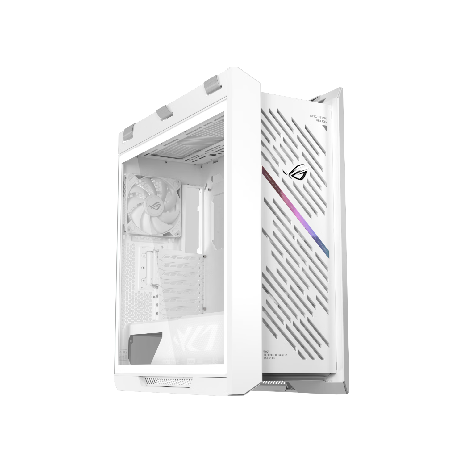 华硕ROG GX601S 焕太阳神白色机箱 铝合金外骨架/标配高性能风扇/显卡免工具安装