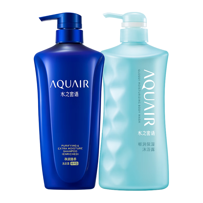  AQUAIR/水之密语 滋养保湿 洗发沐浴套装  600ml*2