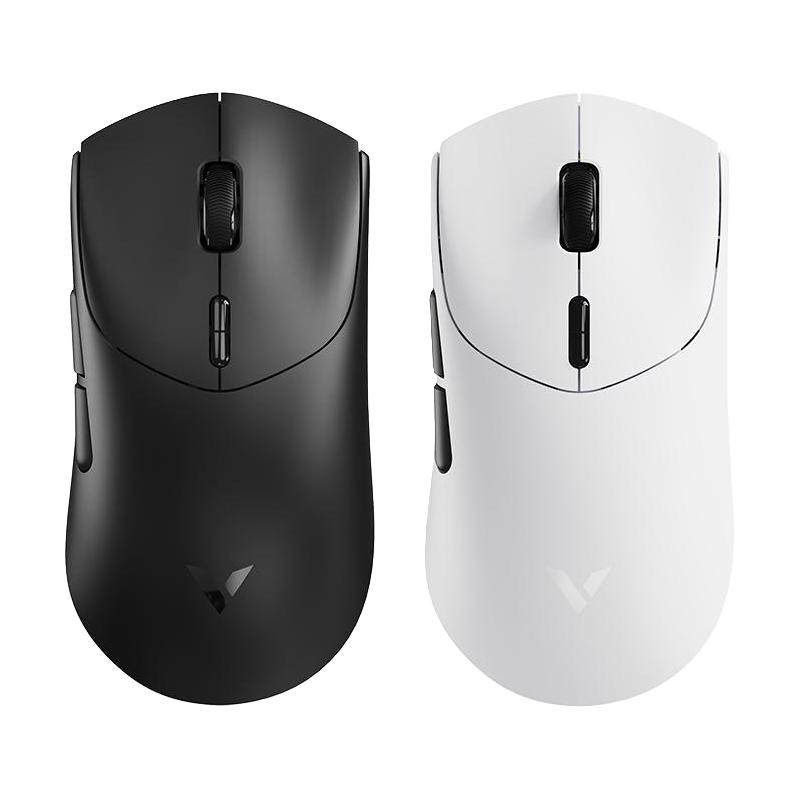 雷柏（Rapoo）VT7二代双8K版 中大手无线/有线双模游戏鼠标 轻量化设计原相3398引擎 原生8K+8K回报率 黑色