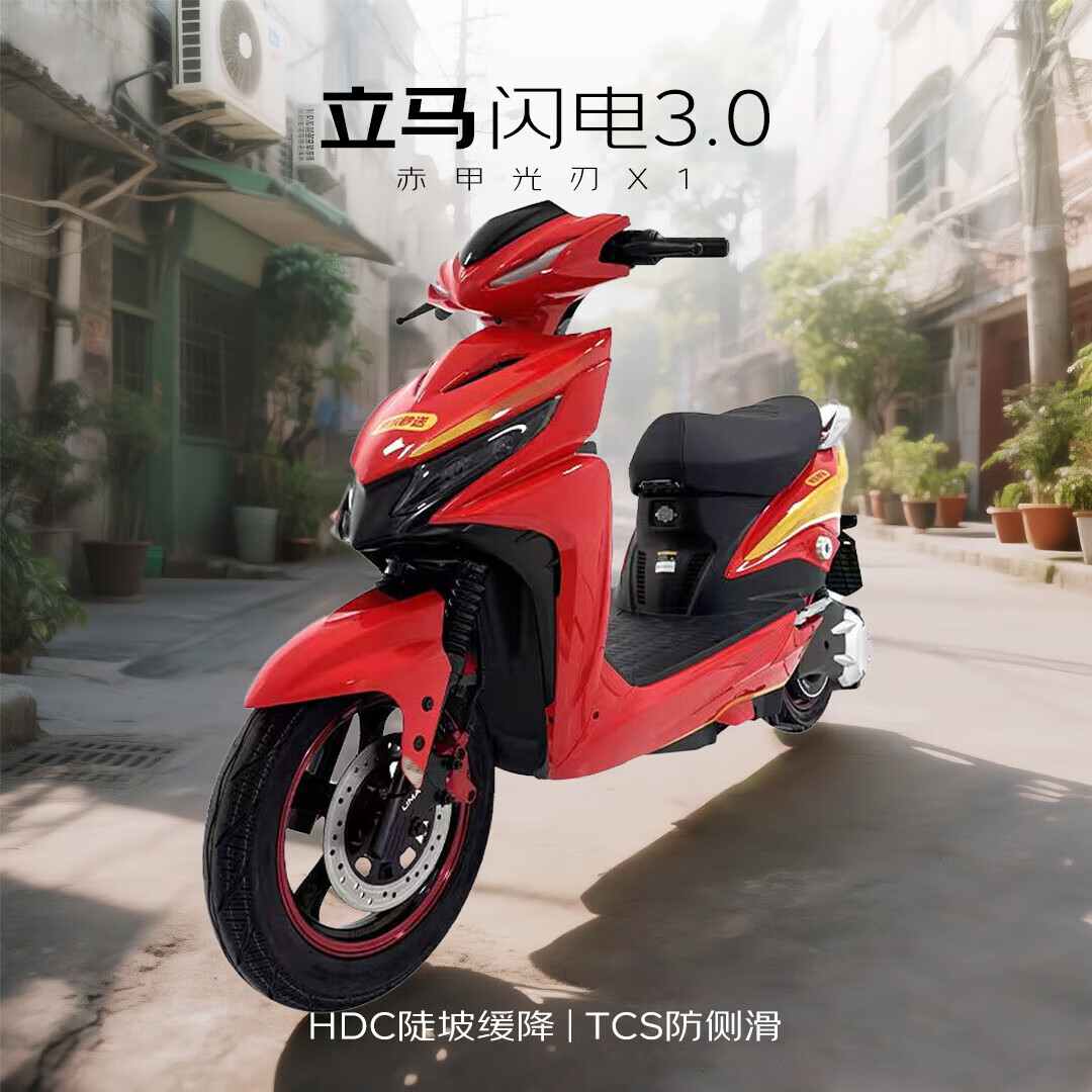 立马【城市英雄系列】电动自行车闪电3.0 （京东秒送同款-仅车架无电池-亦庄总部专享链接）