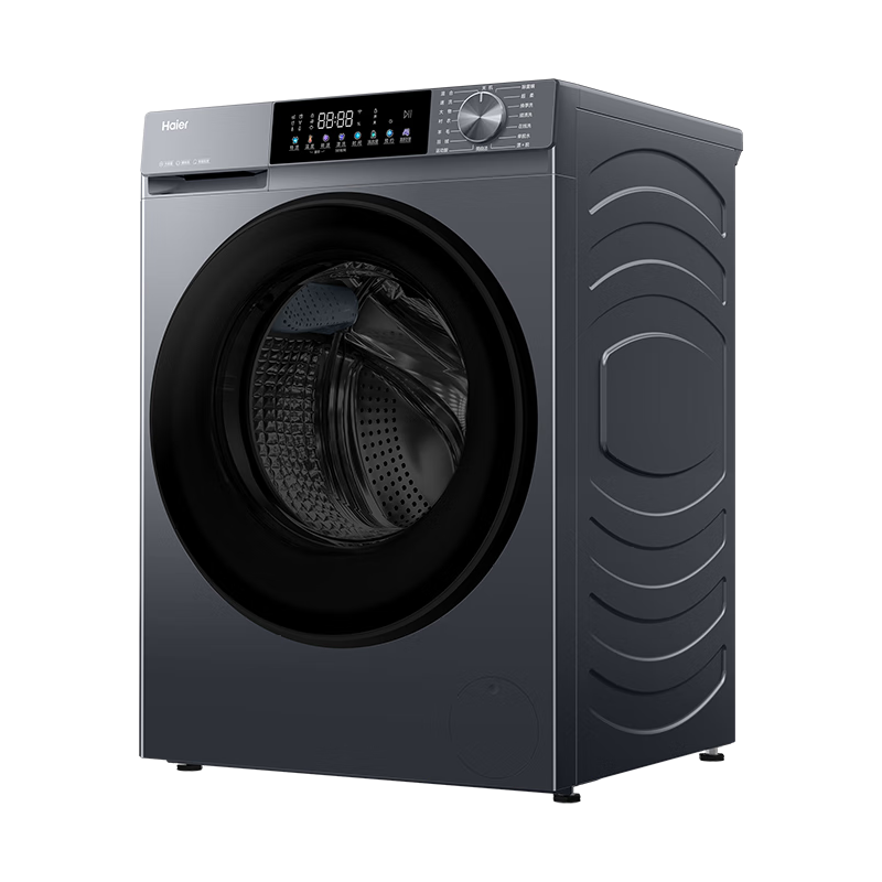 海尔（Haier）滚筒洗衣机全自动12公斤 超薄家用家电 京东自营云溪55J7 一级能效 内衣洗出租房