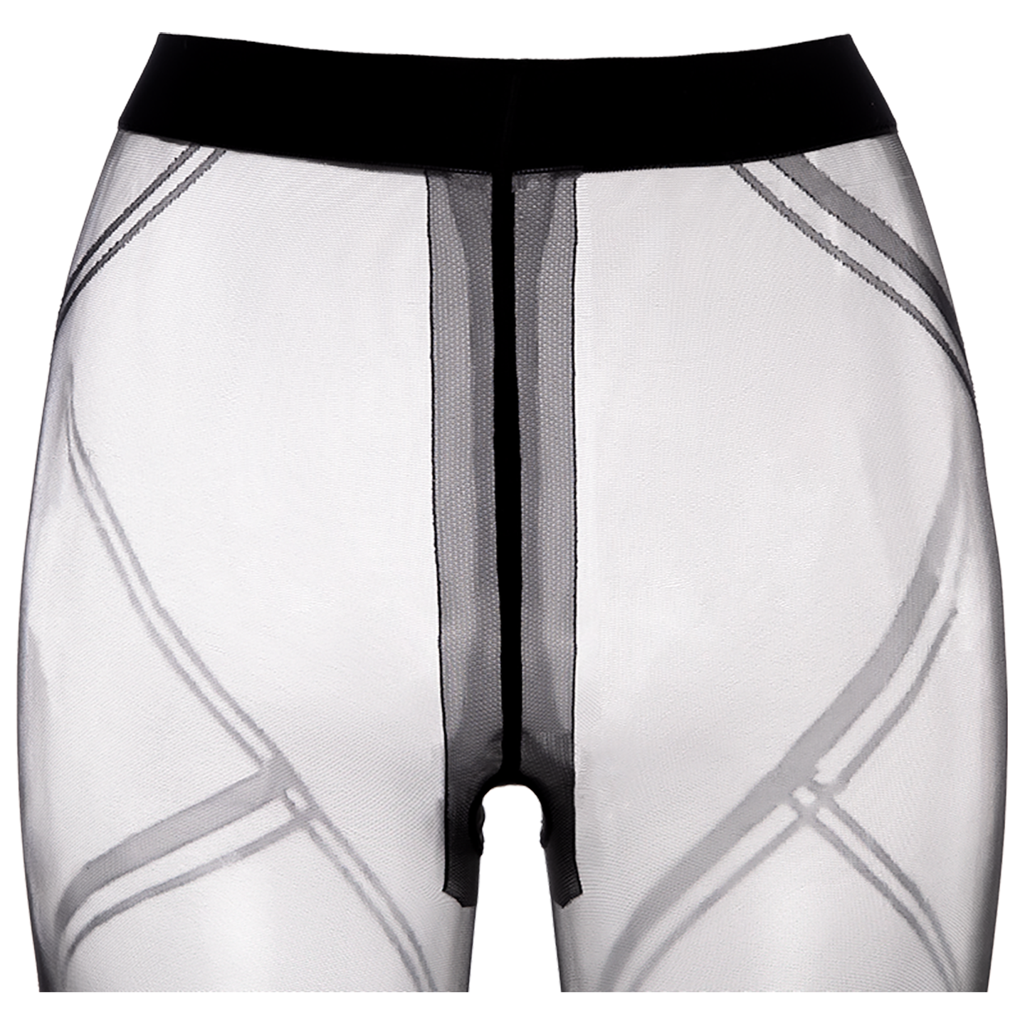 涞觅润丝【黑绷带】T裆超薄款丝袜性感免脱黑丝滑美肤女袜 格雷灰 1双 M -T裆闭裆