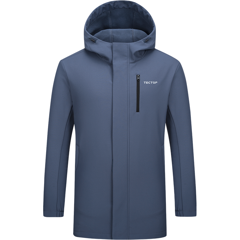 户外软壳衣男夹克加绒连帽外套潮男款连帽软壳衣