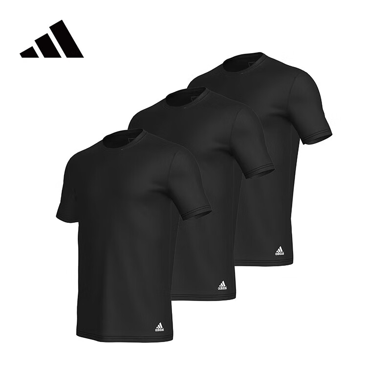 阿迪达斯Adidas短袖男女同款T恤男生亲肤舒适情侣家居服运动上衣