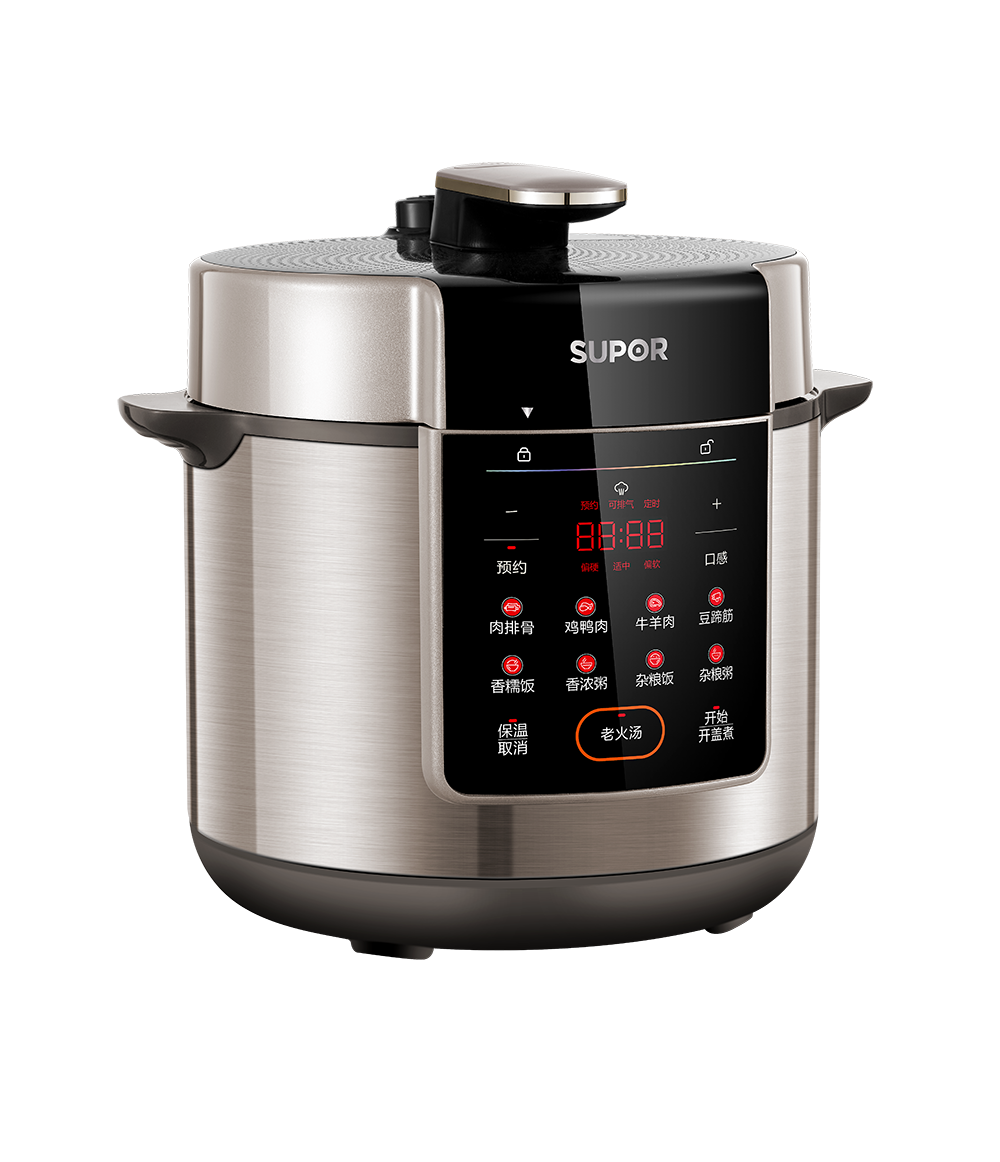 苏泊尔 电压力锅304不锈钢内胆6L大容量全自动家用多功能高压锅
