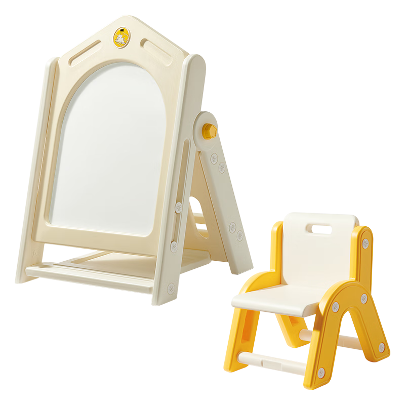 babycare&BCTOYS儿童画板套装手写板婴幼儿家用磁性小黑板-画板+凳子