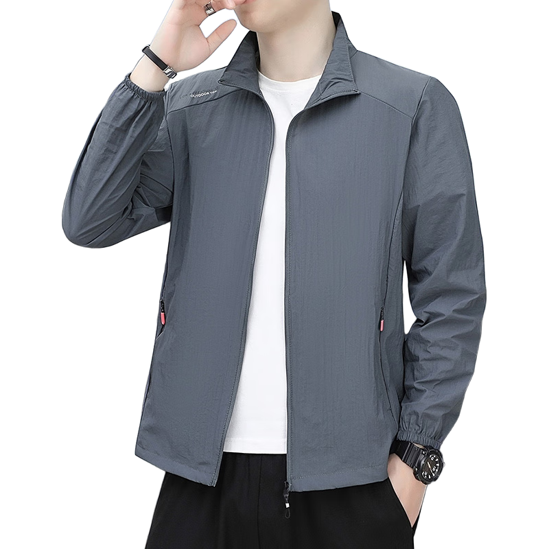 JEEP SPIRIT吉普防晒衣服男夏季男士冰丝外套防紫外线透气高端薄款速干夹克