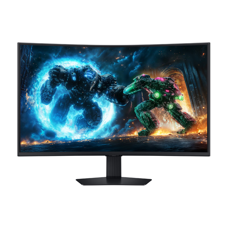 三星（SAMSUNG）37英寸 G75F 165Hz 4K 1000R 曲面 HDR600 护眼 水平旋转升降 玄龙骑士电竞显示器 LS37FG756ECXXF