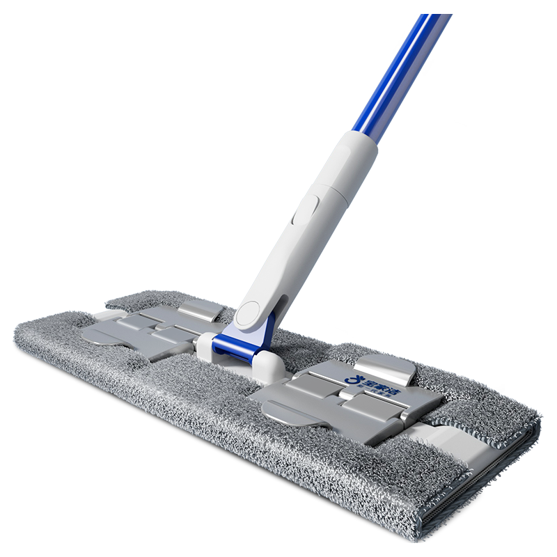 宝家洁夹布拖把平板拖把家用一拖净免手洗2025洗脸巾家用 【强咬合】共1片布+清洁刮刀