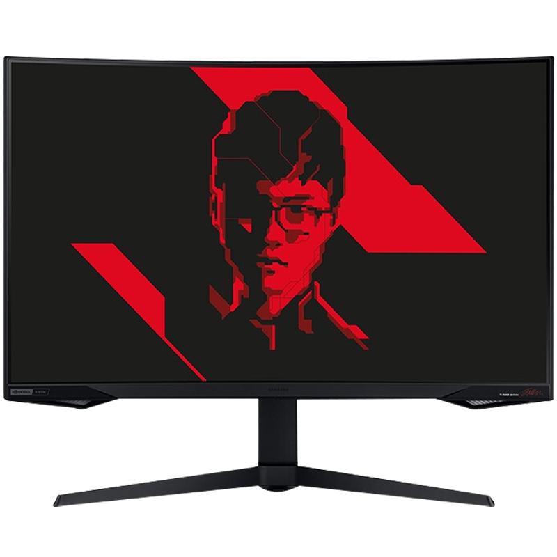 SAMSUNG 三星 C27G55TQBC 27英寸 VA 曲面 FreeSync 显示器（2560×1440、144Hz、99% sRGB、HDR10）