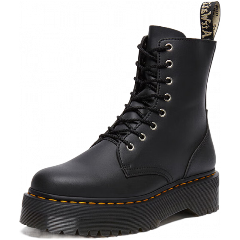 马汀博士 Dr.MartensJadon英伦男女早秋软皮黑增高小厚底女马丁靴