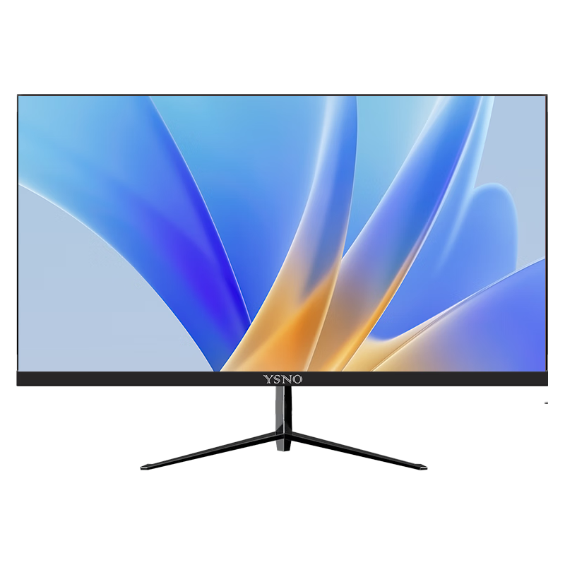 亚胜诺（YSNO）显示器电脑 高清电影屏幕 办公显示屏便携 电竞游戏屏 节能液晶屏2K   1k直面黑色