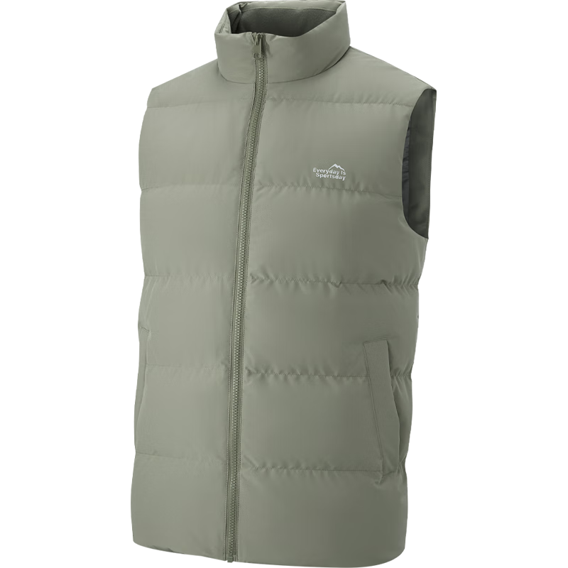 海澜之家轻薄羽绒马甲男25运动立领外套男冬季HWRBW4J002A 绿灰05 L 175/92A 137~150斤