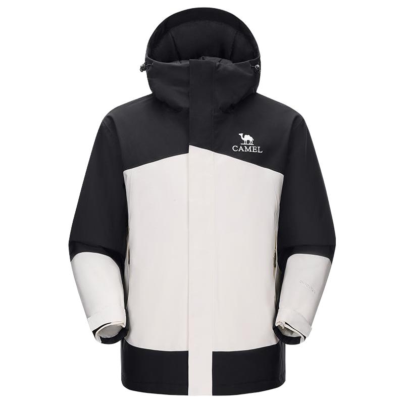 CAMEL骆驼男装AK80硬壳防水棉服棉袄冬季男外套夹克徒步加厚户外登山服