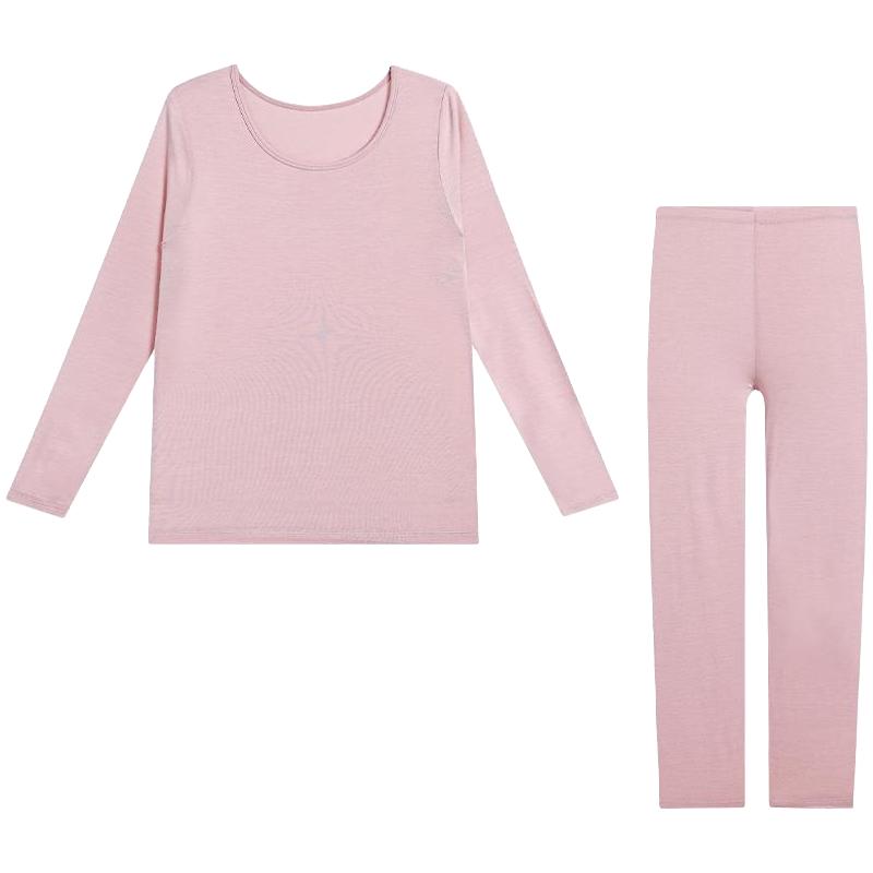 |【牛奶系奶皮暖衣】爱慕沁润轻暖男女秋冬薄款长袖长裤套装