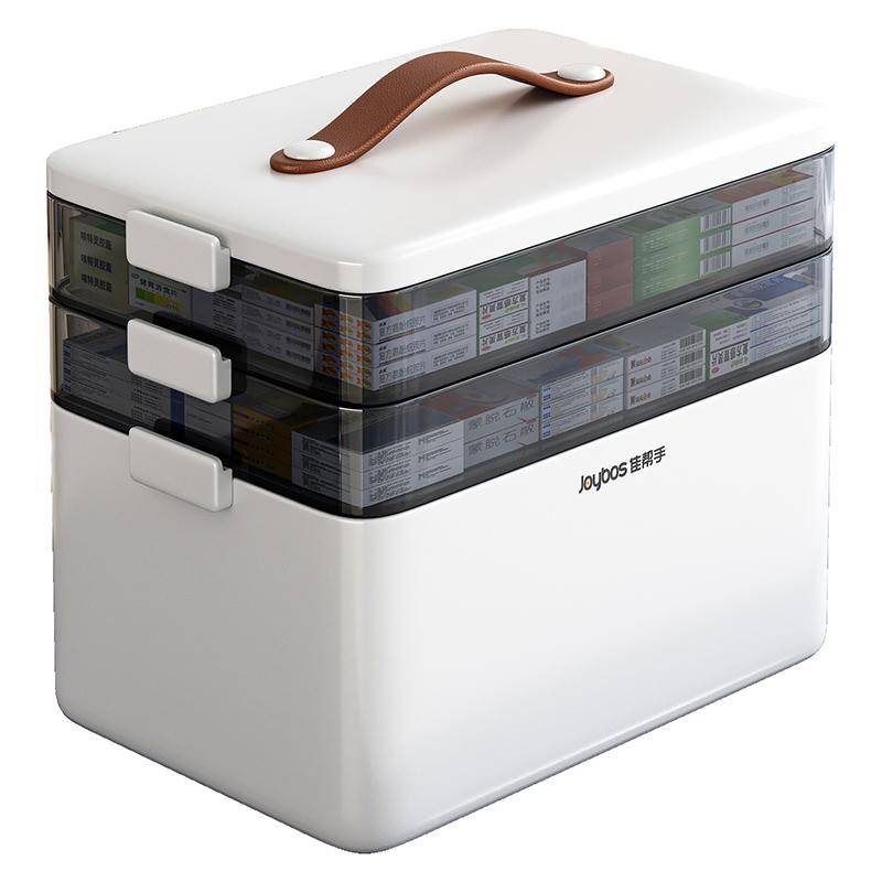 佳帮手大号家用药箱大容量家庭装医药箱多层药品分类收纳特大药盒