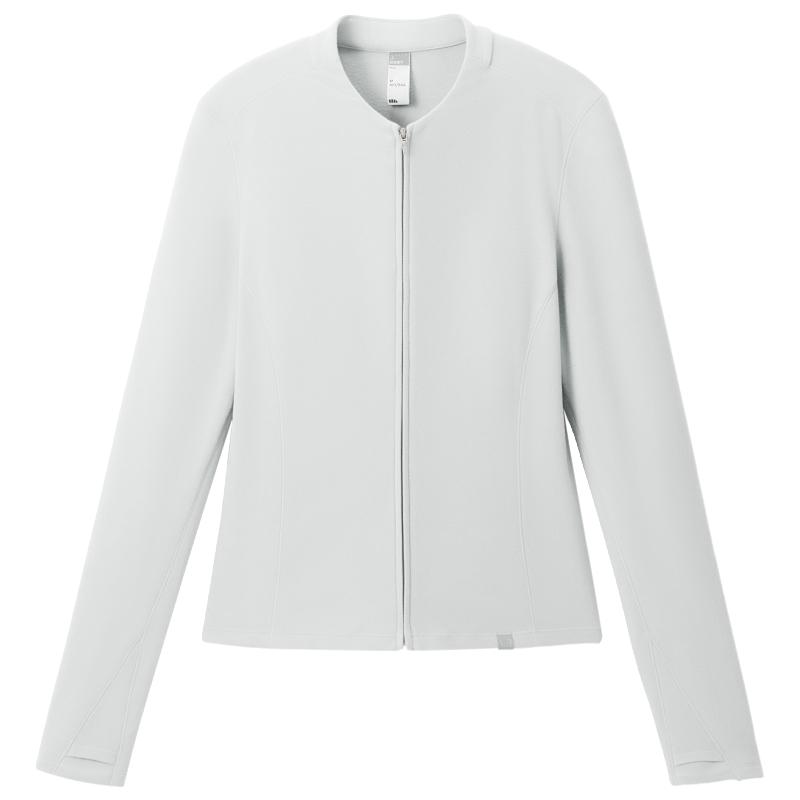 蕉下双开拉链摇粒绒开衫女保暖上衣外套内胆短款修身打底衫